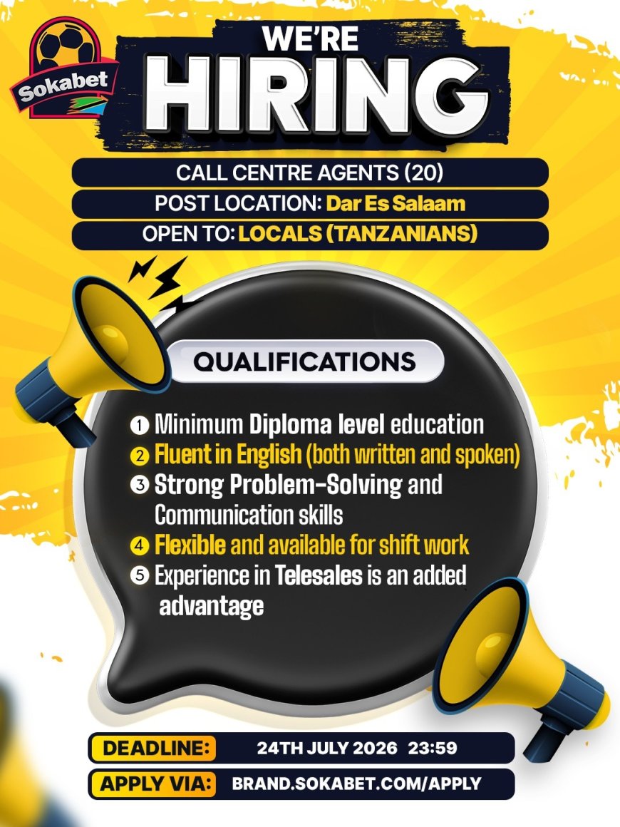 20 Call Center Agent Job Opportunities at Sokabet | July 2026